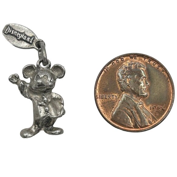 Vintage 925 Sterling Silver Disneyland 3D Mickey Mouse Charm - Walt Disney - Picture 3 of 3